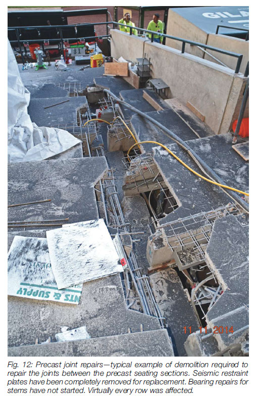 Chase Field Repairs Featured in Concrete Repair Bulletin R.E. Porter Construction